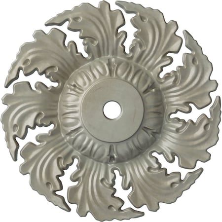 Ekena Millwork Needham Ceiling Medallion (Fits Canopies up to 4 1/4"), Hand-Painted Flash Gold, 14 5/8"OD x 2 1/4"P CM14NEFLS